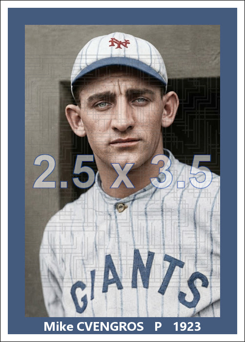 Mike Cvengros - 1923 New York Giants - choose a size & style