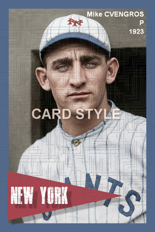 Mike Cvengros - 1923 New York Giants - choose a size & style