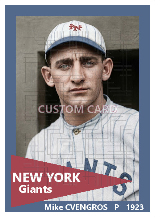 Mike Cvengros - 1923 New York Giants - choose a size & style