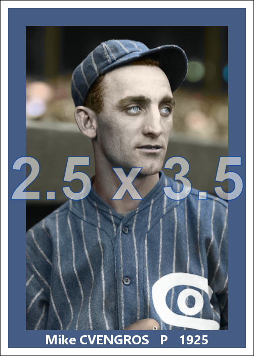 Mike Cvengros - 1925 Chicago White Sox - choose a size & style