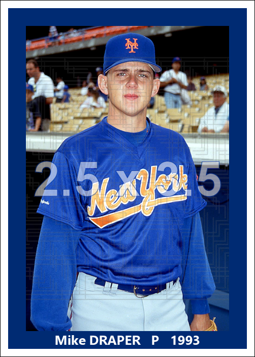 Mike Draper - 1993 New York Mets - choose a size & style