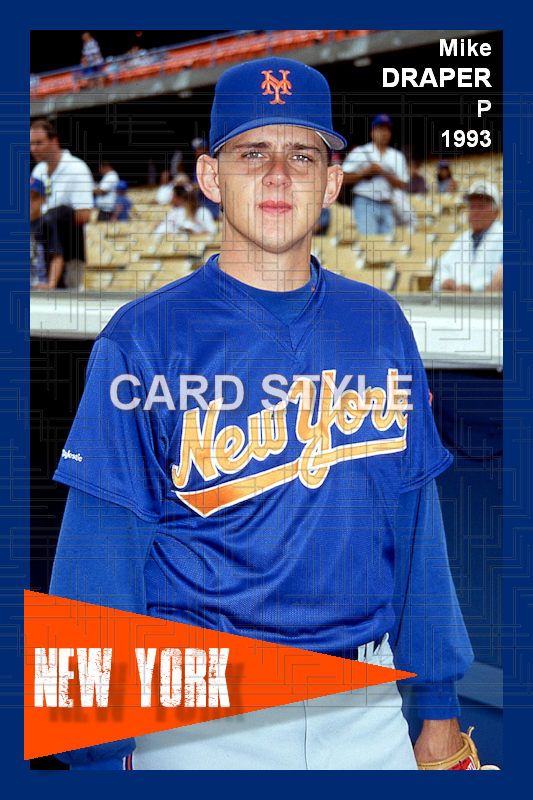 Mike Draper - 1993 New York Mets - choose a size & style