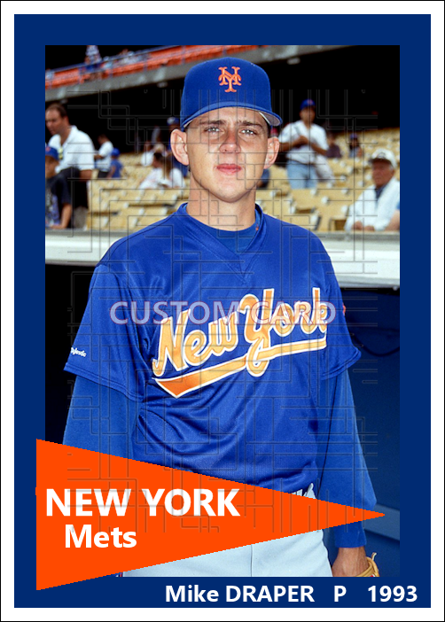 Mike Draper - 1993 New York Mets - choose a size & style