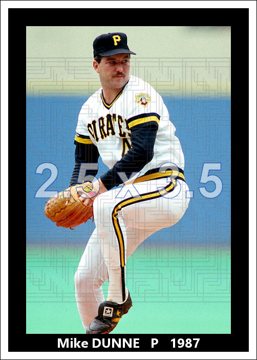 Mike Dunne - 1987 Pittsburgh Pirates - choose a size & style
