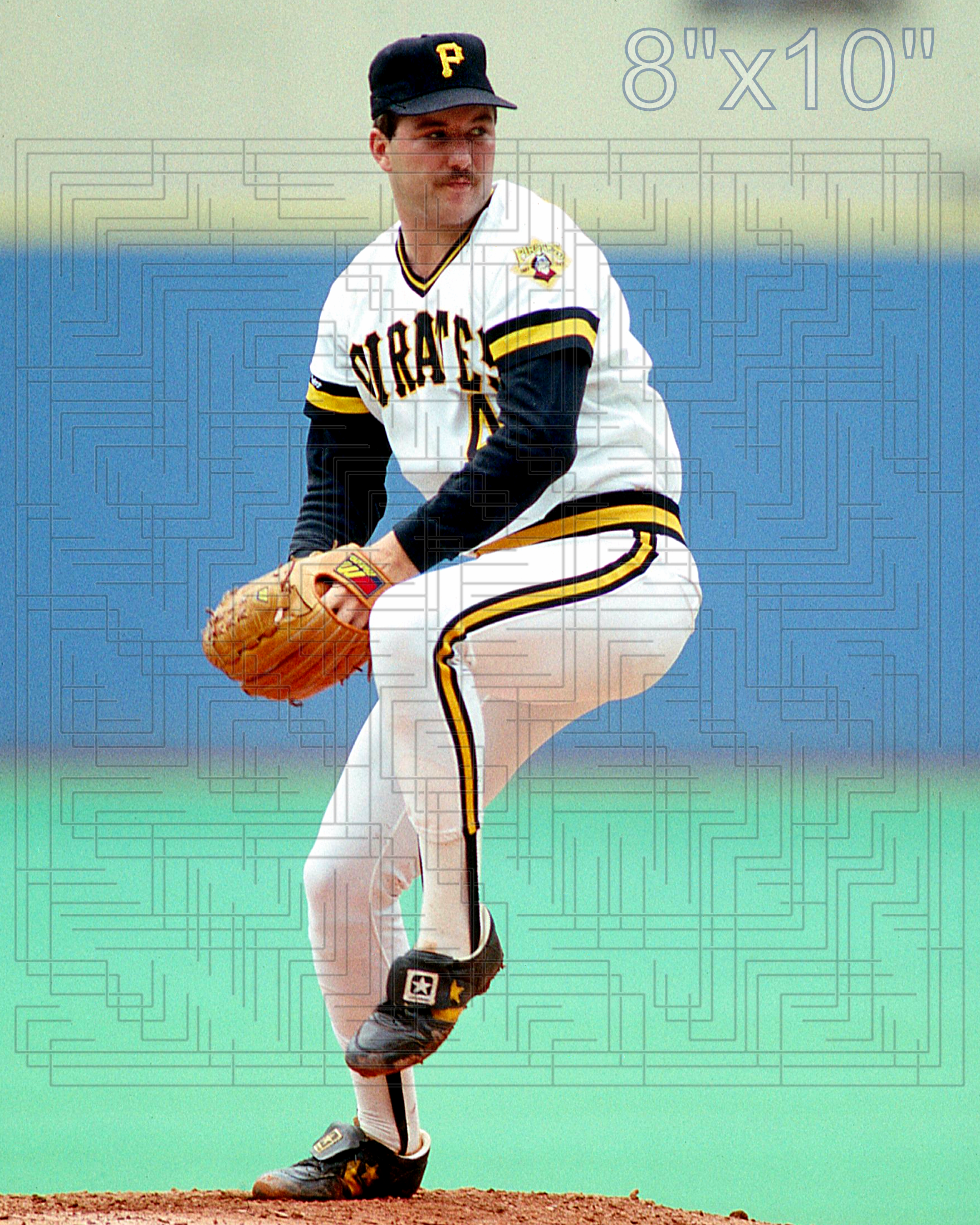 Mike Dunne - 1987 Pittsburgh Pirates - choose a size & style