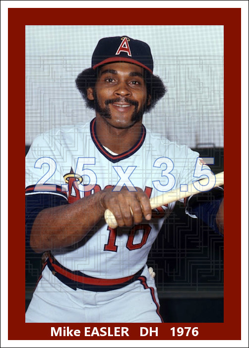Mike Easler - 1976 California Angels - choose a size & style