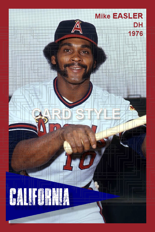 Mike Easler - 1976 California Angels - choose a size & style