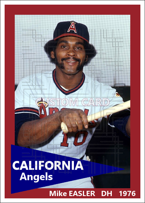 Mike Easler - 1976 California Angels - choose a size & style
