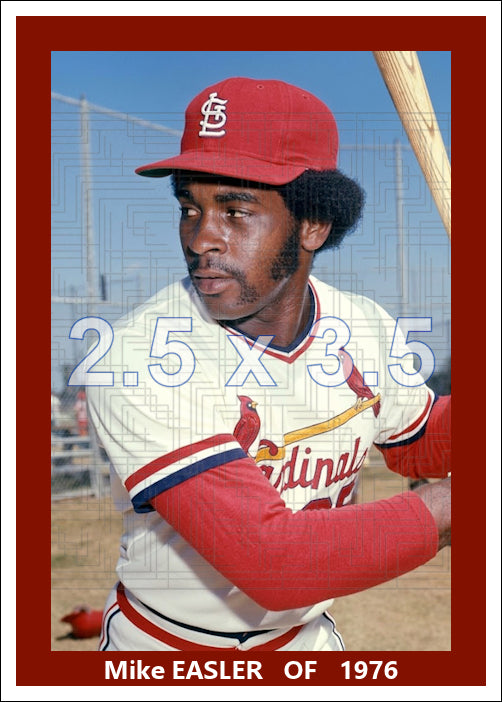 Mike Easler - 1976 St. Louis Cardinals - choose a size & style