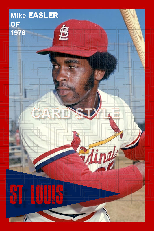 Mike Easler - 1976 St. Louis Cardinals - choose a size & style