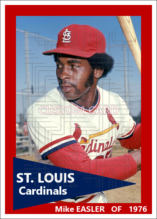 Mike Easler - 1976 St. Louis Cardinals - choose a size & style