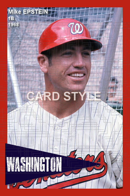 Mike Epstein - 1968 Washington Senators - choose a size & style