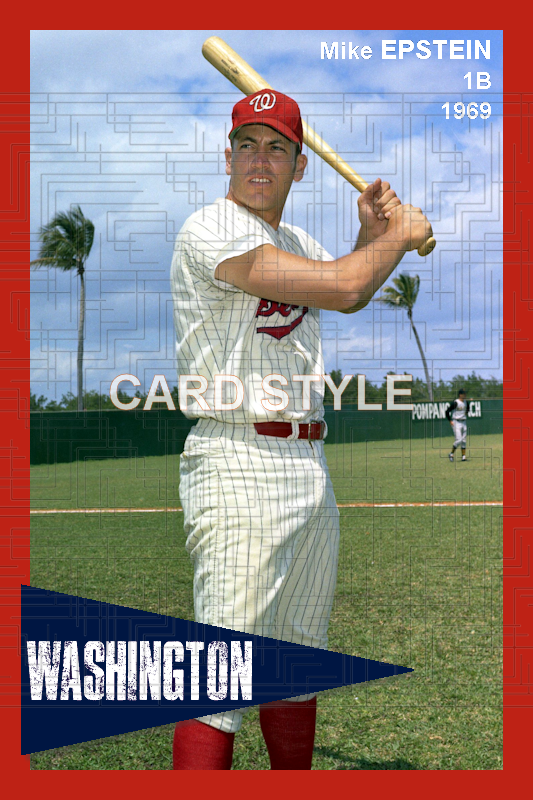 Mike Epstein - 1969 Washington Senators - choose a size & style