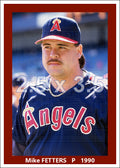 Mike Fetters - 1990 California Angels - choose a size & style