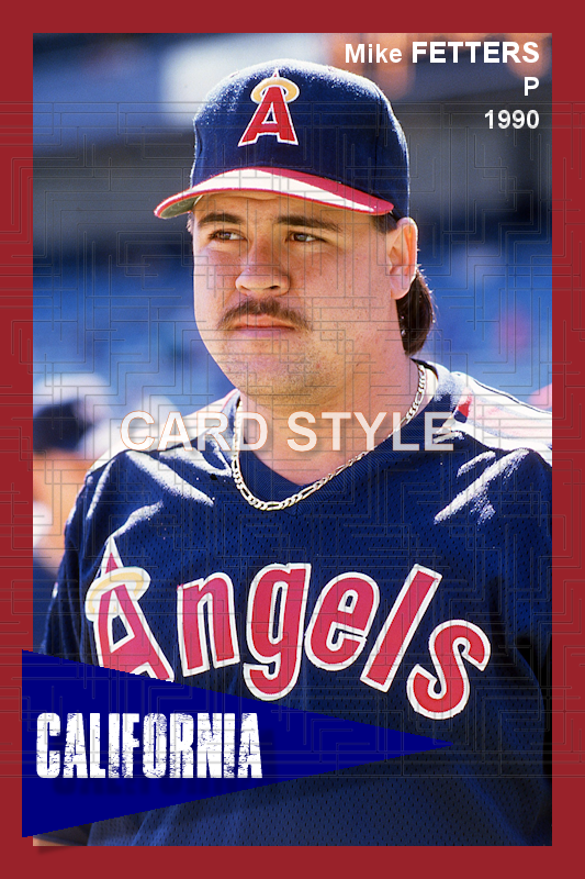 Mike Fetters - 1990 California Angels - choose a size & style