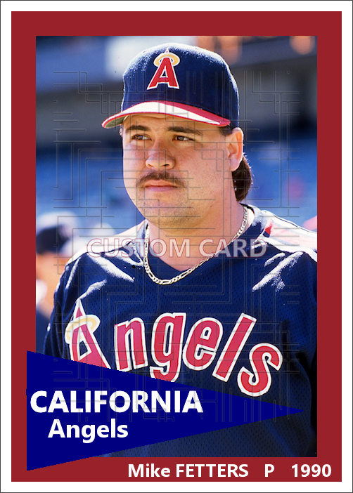 Mike Fetters - 1990 California Angels - choose a size & style