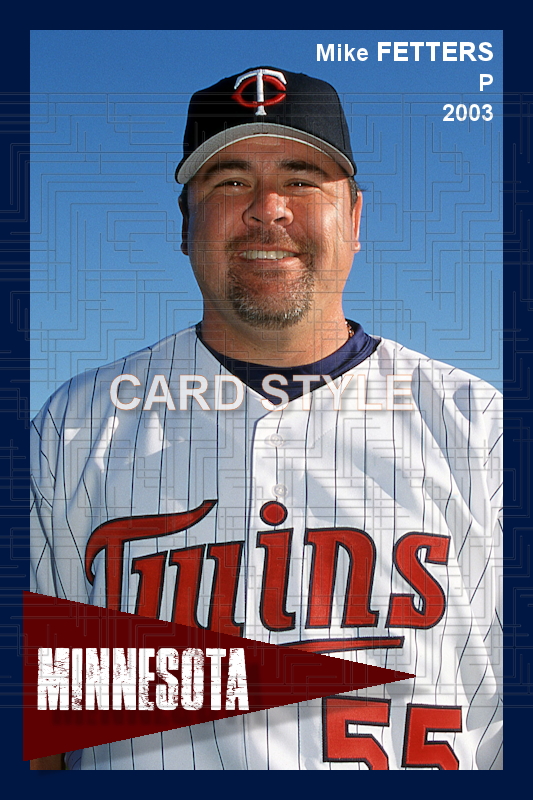 Mike Fetters - 2003 Minnesota Twins - choose a size & style