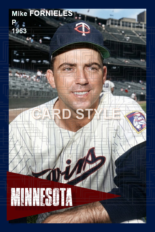 Mike Fornieles - 1963 Minnesota Twins - choose a size & style