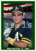 Mike Gallego - 1985 Oakland Athletics - choose a size & style