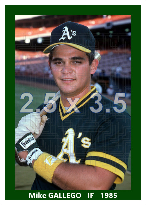 Mike Gallego - 1985 Oakland Athletics - choose a size & style