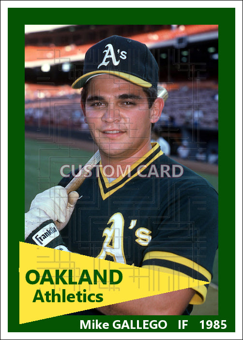 Mike Gallego - 1985 Oakland Athletics - choose a size & style
