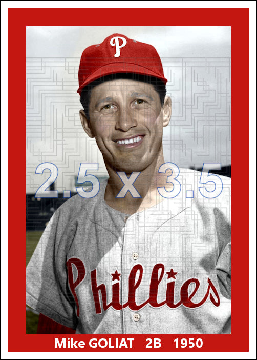 Mike Goliat - 1950 Philadelphia Phillies - choose a size & style