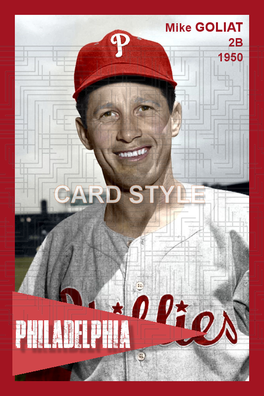 Mike Goliat - 1950 Philadelphia Phillies - choose a size & style