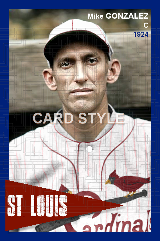 Mike Gonzalez - 1924 St. Louis Cardinals - choose a size & style