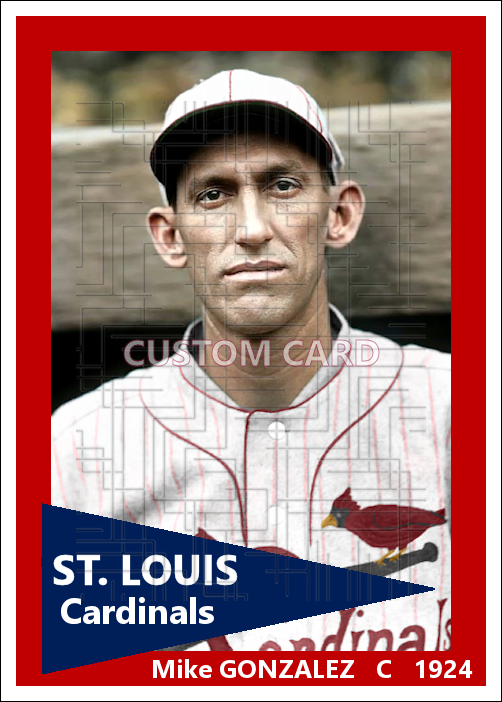 Mike Gonzalez - 1924 St. Louis Cardinals - choose a size & style