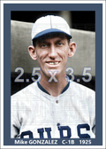 Mike Gonzalez - 1925 Chicago Cubs - choose a size & style