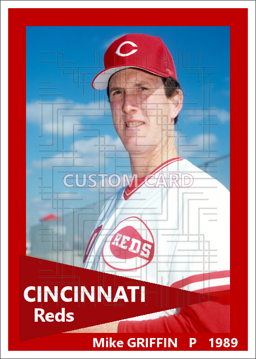 Mike Griffin - 1989 Cincinnati Reds - choose a size & style
