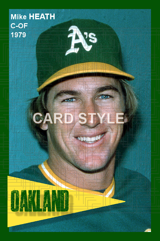 Mike Heath - 1979 Oakland Athletics - choose a size & style