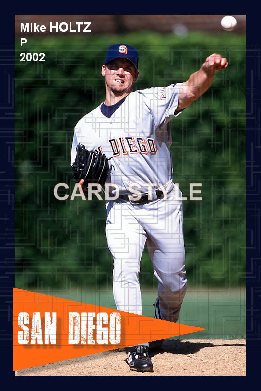 Mike Holtz - 2002 San Diego Padres - choose a size & style