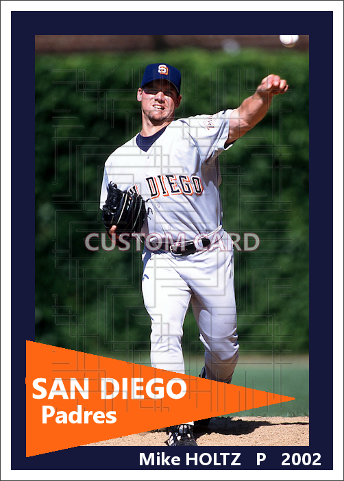 Mike Holtz - 2002 San Diego Padres - choose a size & style