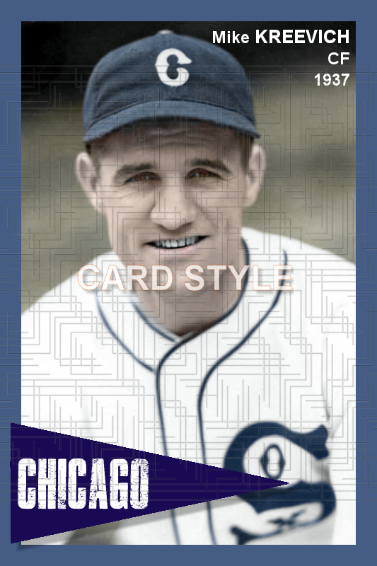 Mike Kreevich - 1937 Chicago White Sox - choose a size & style