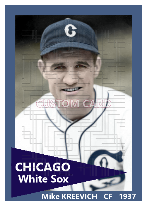 Mike Kreevich - 1937 Chicago White Sox - choose a size & style