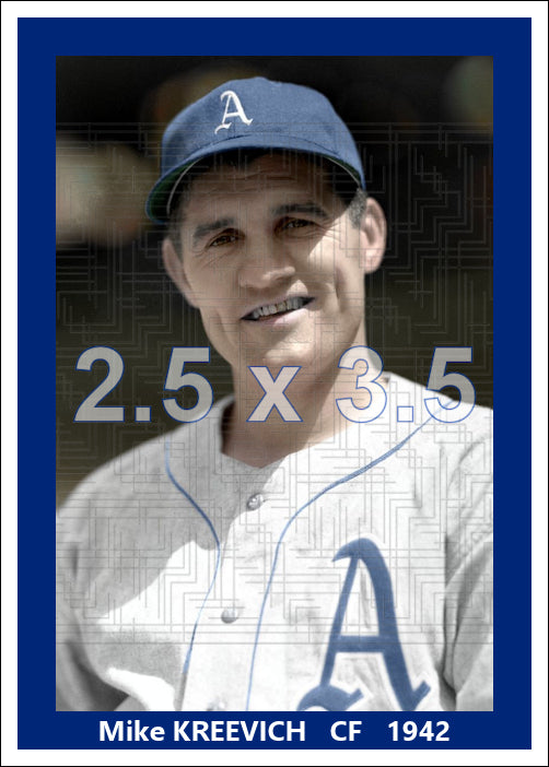 Mike Kreevich - 1942 Philadelphia Athletics - choose a size & style