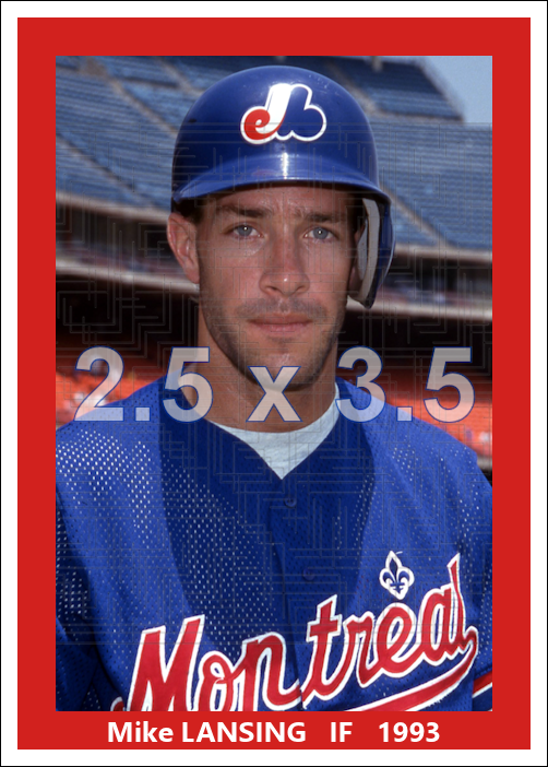 Mike Lansing - 1993 Montreal Expos - choose a size & style
