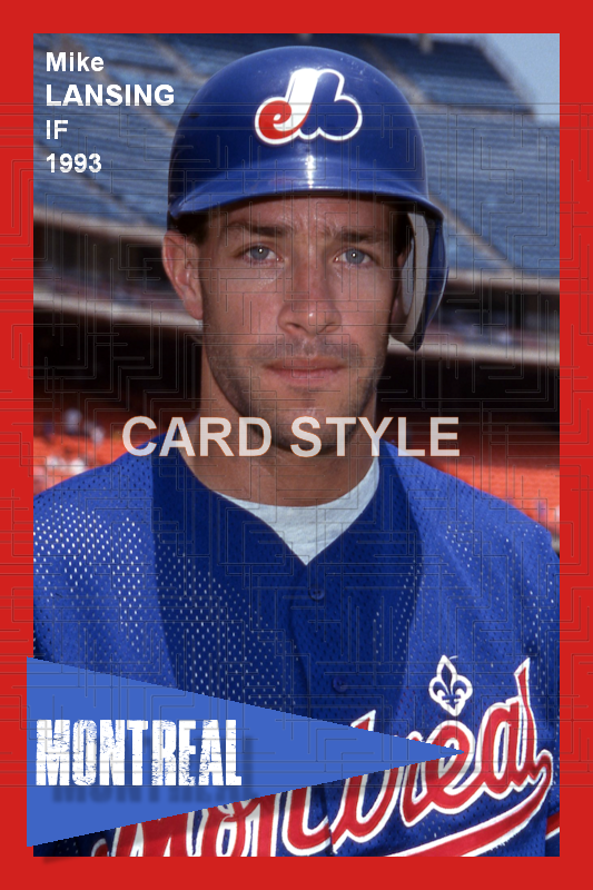 Mike Lansing - 1993 Montreal Expos - choose a size & style