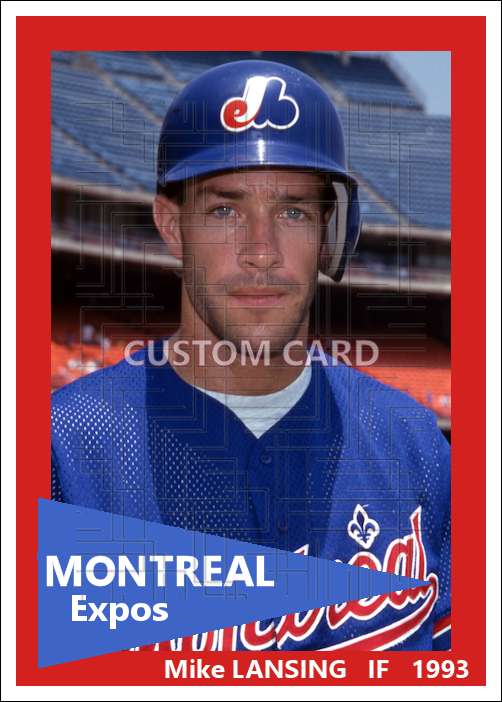 Mike Lansing - 1993 Montreal Expos - choose a size & style