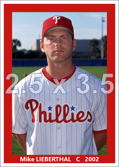 Mike Lieberthal - 2002 Philadelphia Phillies - choose a size & style