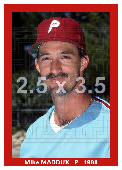 Mike Maddux - 1988 Philadelphia Phillies - choose a size & style
