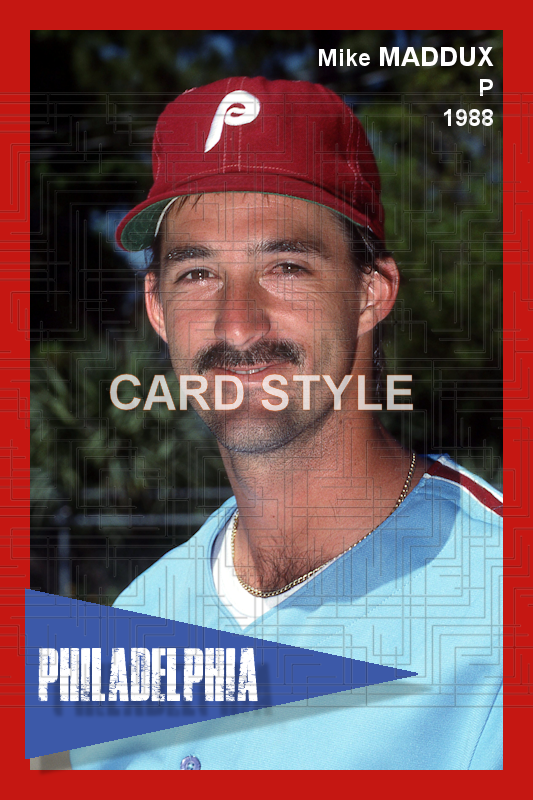 Mike Maddux - 1988 Philadelphia Phillies - choose a size & style
