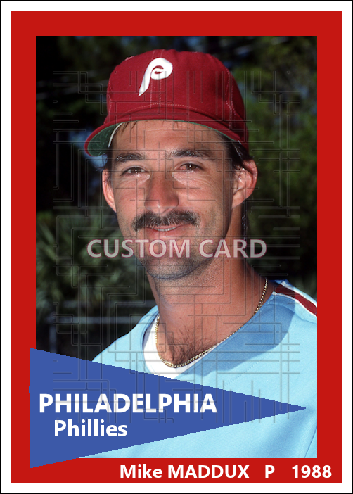 Mike Maddux - 1988 Philadelphia Phillies - choose a size & style
