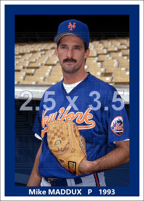 Mike Maddux - 1993 New York Mets - choose a size & style