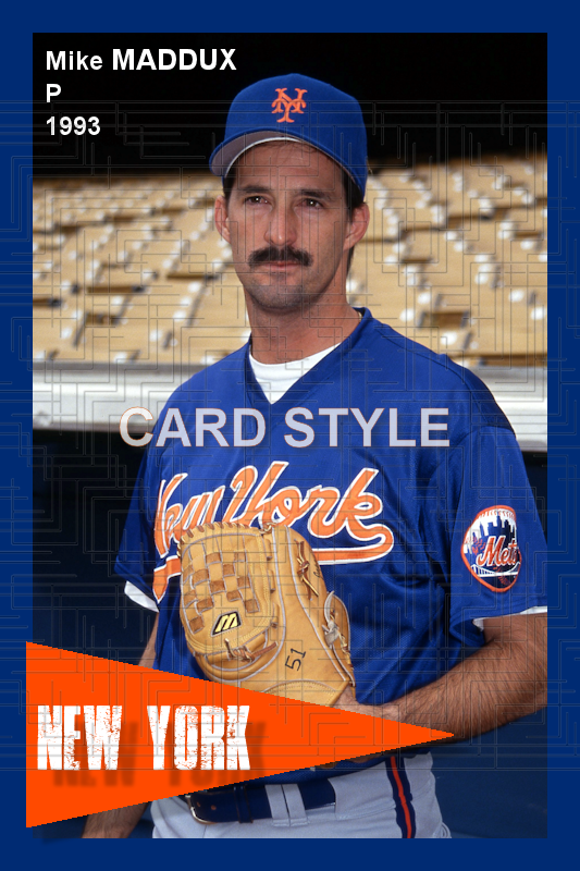 Mike Maddux - 1993 New York Mets - choose a size & style