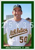 Mike Magnante - 2002 Oakland Athletics - choose a size & style