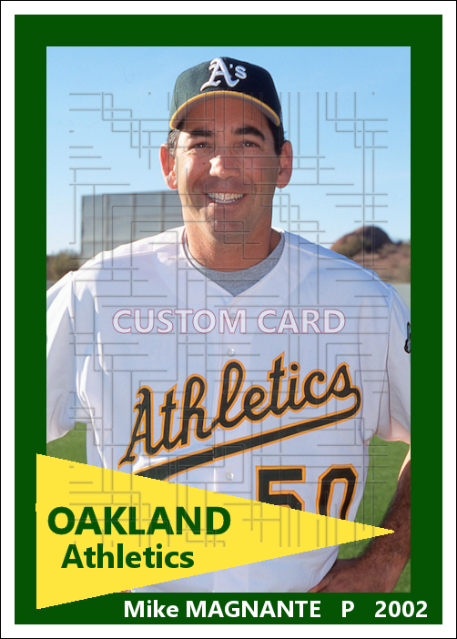 Mike Magnante - 2002 Oakland Athletics - choose a size & style
