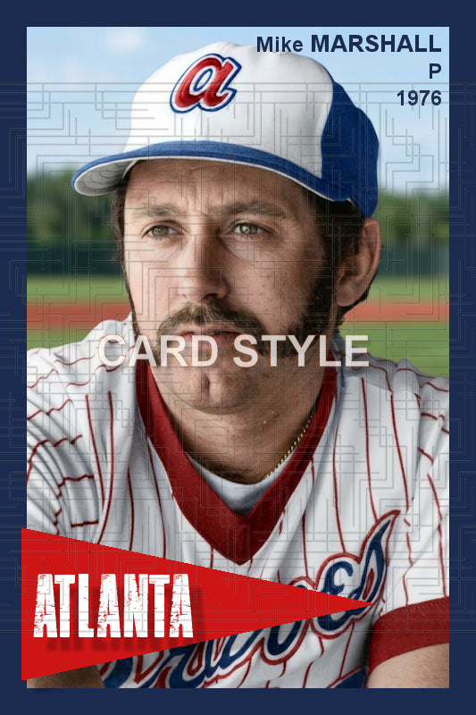 Mike Marshall - 1976 Atlanta Braves - choose a size & style