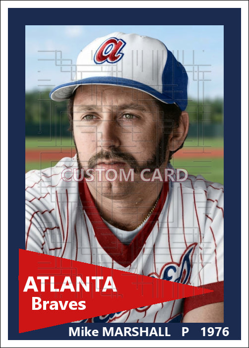 Mike Marshall - 1976 Atlanta Braves - choose a size & style